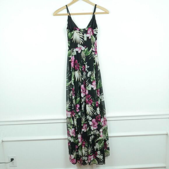Vintage XS Dress Y2K Babydoll Floral Micro Mesh Boho Romantic Feminine Sundress - Picture 8 of 8